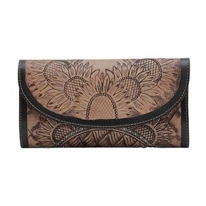 Myra Bag Handmade Cape Wallet Leather & Hairon Canvas & Cowhide Leather